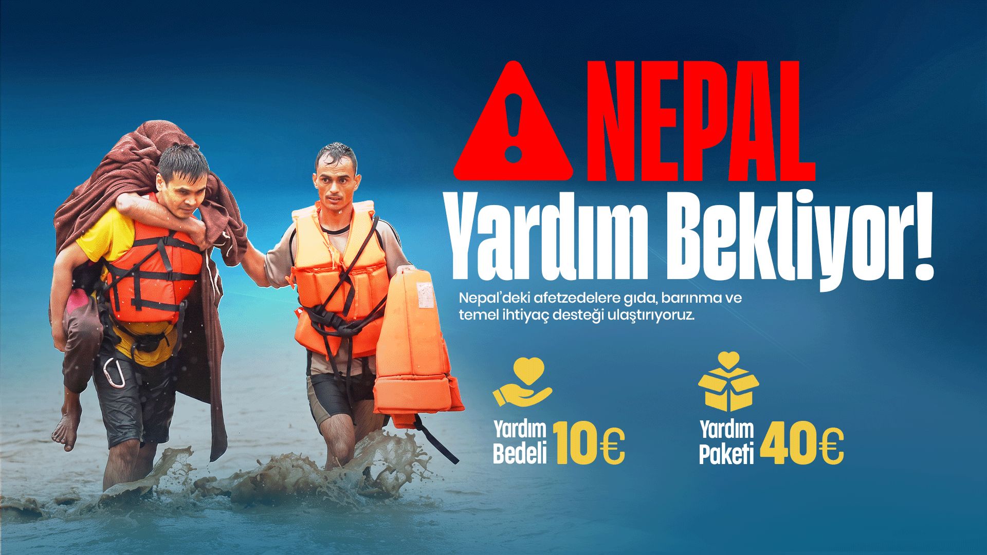 Nepal Yardım Bekliyor - Yardım Bedeli 10€
